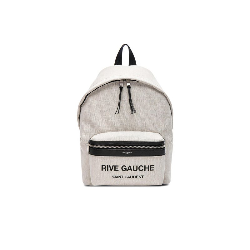 (image for) YSL RIVE GAUCHE FABRIC BACKPACK WHITE 5085489J51E9273 (26*35*16cm)