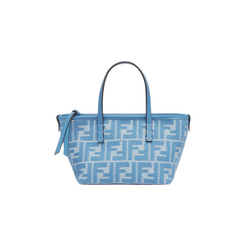 (image for) FENDI ROLL MINI FABRIC BLUE 8BS096AUPXF1SKL (15.5*13*11cm)