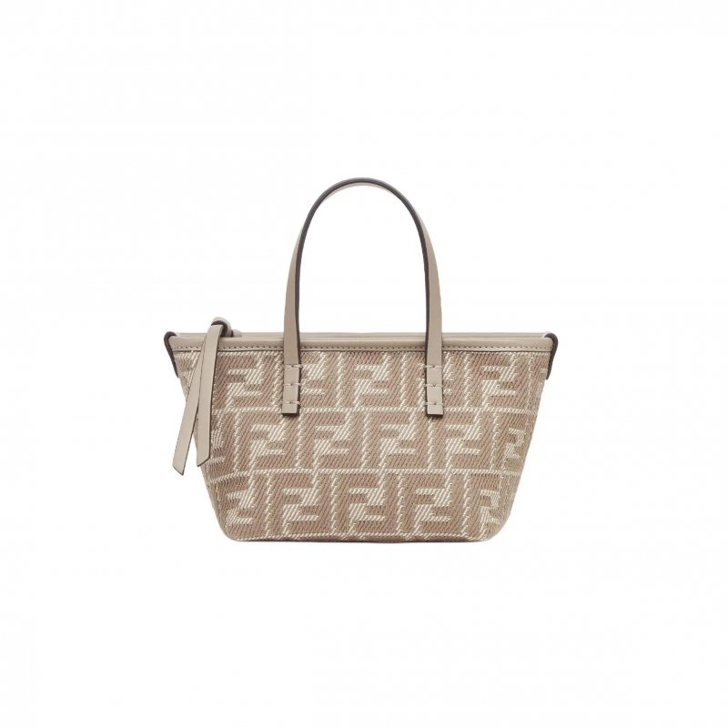 (image for) FENDI ROLL MINI FABRIC GRAY 8BS096AUPXF1SNP (15.5*13*11cm)