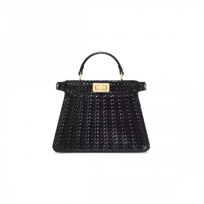 (image for) FENDI PEEKABOO ISEEU BRAIDED LEATHER BAG 8BN327ANX8F0KUR (33*25*13cm)