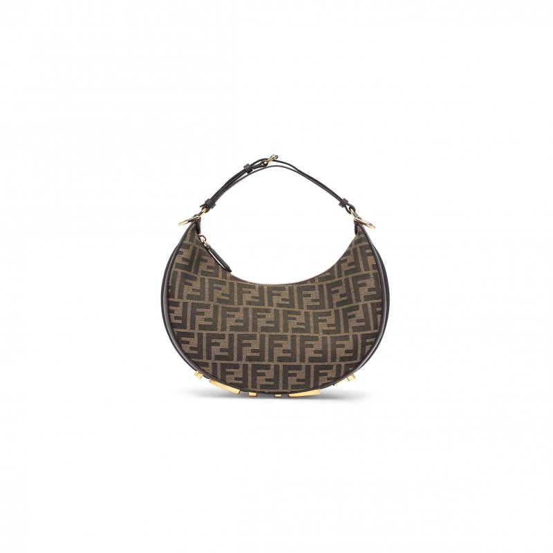(image for) FENDI GRAPHY SMALL BROWN FF JACQUARD FABRIC BAG 8BR798ALP3F1I02 (29*24.5*10cm)