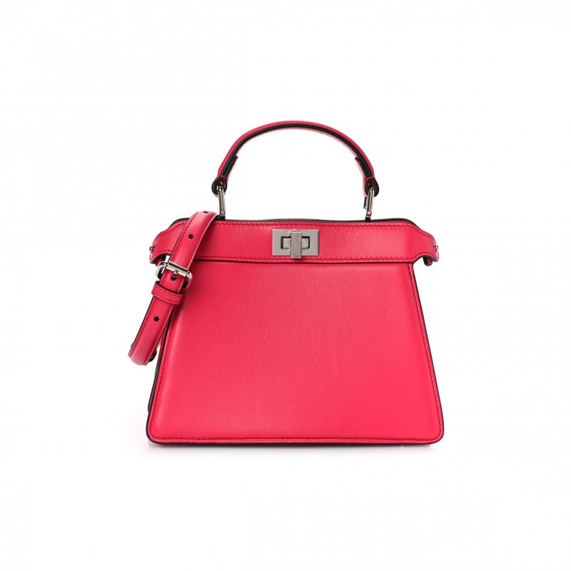 (image for) FENDI SHINY NAPPA PETITE PEEKABOO I SEE U SATCHEL LAMPONE (20*15*10cm)