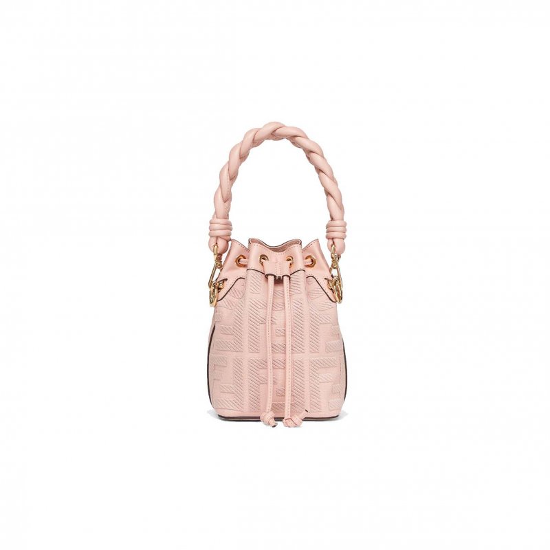 (image for) FENDI MON TRESOR - PINK FF CANVAS MINI-BAG 8BS010AKKWF0J2F (18*12*10cm)