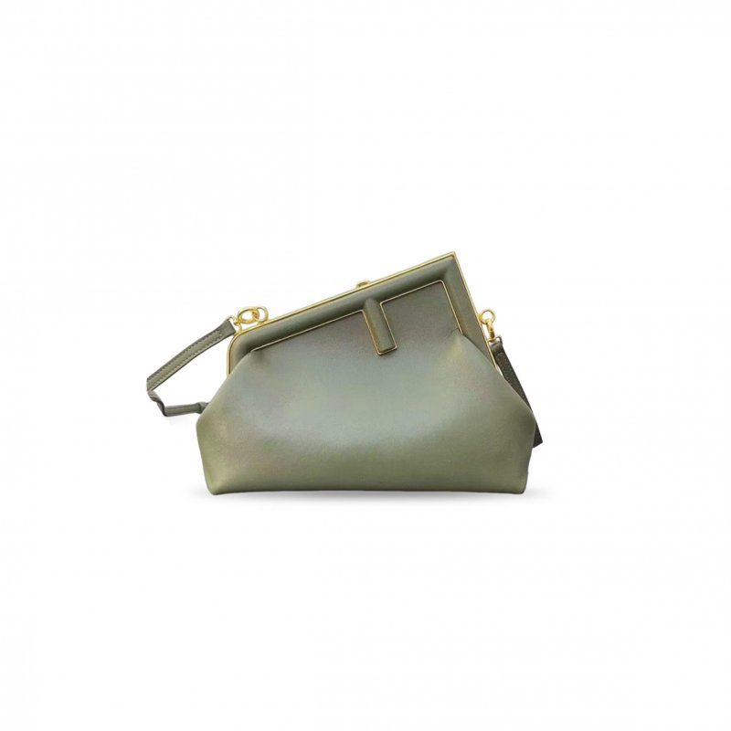 (image for) FENDI SHINY NAPPA MIDI FIRST GREEN TEA (32.5*23.5*15cm)