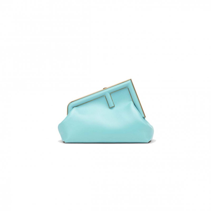 (image for) FENDI FIRST SMALL - TURQUOISE LEATHER BAG 8BP129ABVEF1JTX (26*18*9.5cm)