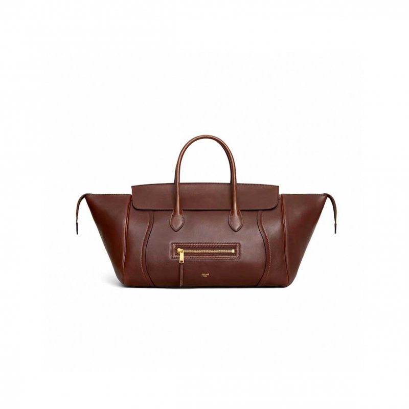 (image for) CELINE MEDIUM NEW LUGGAGE IN SUPPLE SHINY LAMBSKIN L100E3GW2.28BK (36*22*16cm)