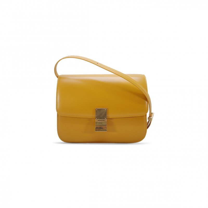 (image for) CELINE MEDIUM SHOULDER BAG IN TEEN CLASSIC STRIPED CALFSKIN 164173DLS.27FA (24*18*7cm)