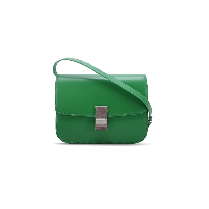 (image for) CELINE MEDIUM SHOULDER BAG IN TEEN CLASSIC STRIPED CALFSKIN 164173DLS.27OK (24*18*7cm)