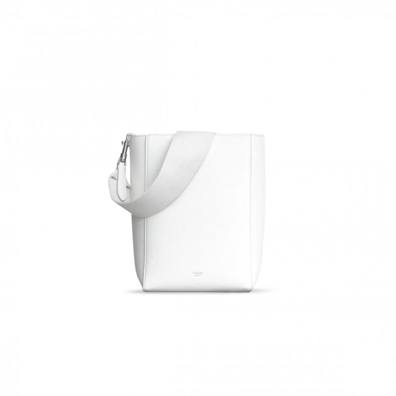 (image for) CELINE SMALL BUCKET BAG IN SANGLE SEAU PEBBLED CALFSKIN 189303AH4.01BC (25*18*12cm)