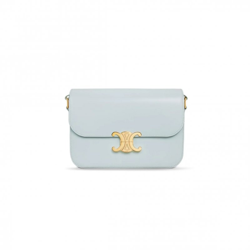 (image for) CELINE MEDIUM TEEN TRIOMPHE BAG IN SHINY CALFSKIN 187363BF4.07SZ (22.5*16.5*7.5cm)