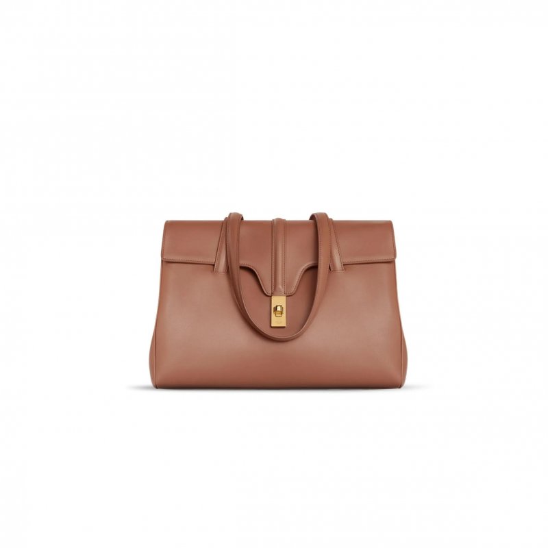 (image for) CELINE MEDIUM SHOULDER BAG IN SOFT16 COWHIDE LEATHER 195543CR4.18BU (32*24*15cm)