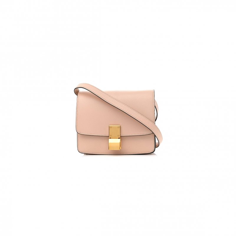 (image for) CELINE GOATSKIN SMALL CLASSIC BOX FLAP BAG BLUSH (17*14*6cm)