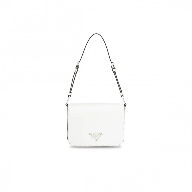 (image for) PRADA BRUSHED LEATHER SHOULDER BAG 1BD308 (21*15*6cm)