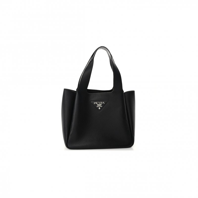 (image for) PRADA VITELLO DAINO SOFT MEDIUM DYNAMIQUE TOTE BLACK (25*22*13cm)
