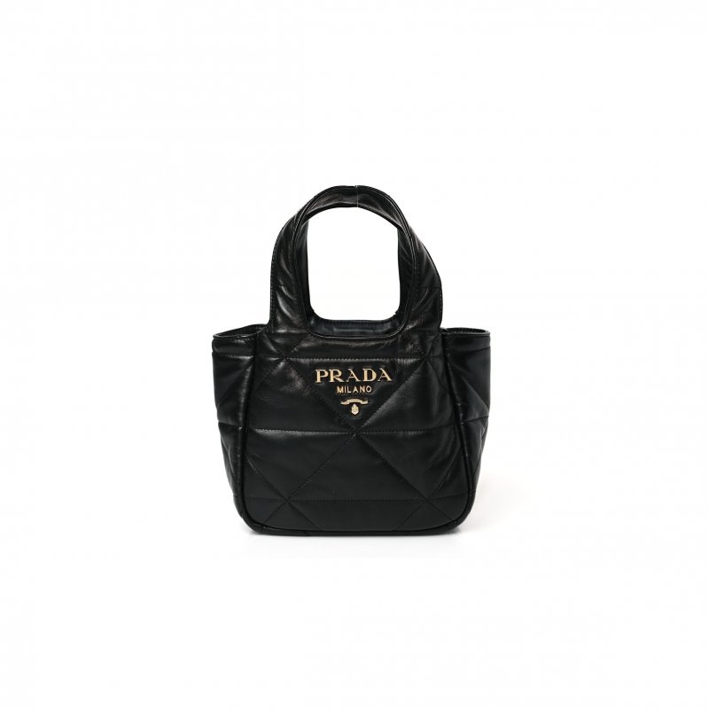 (image for) PRADA NAPPA QUILTED SMALL TOTE BLACK (29*24*11cm)
