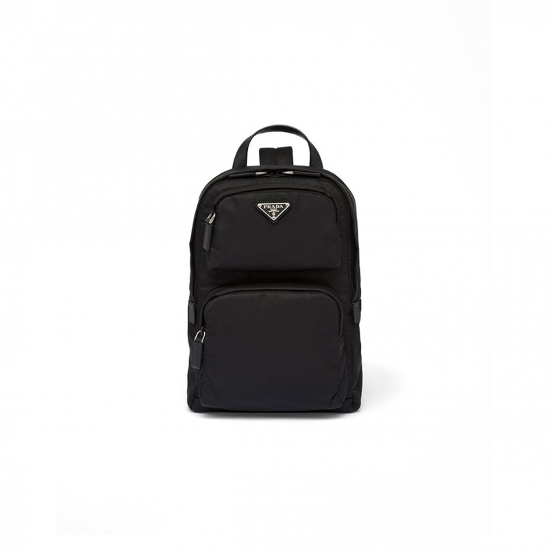 (image for) PRADA RE-NYLON AND SAFFIANO LEATHER BACKPACK 2VZ105 (31*20*5cm)