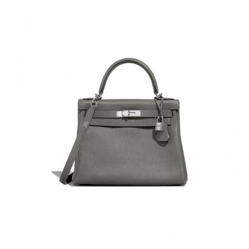 (image for) HERMÈS MASTER KELLY 28 TOGO GRIS MEYER PALLADIUM HARDWARE (28*21*10cm)