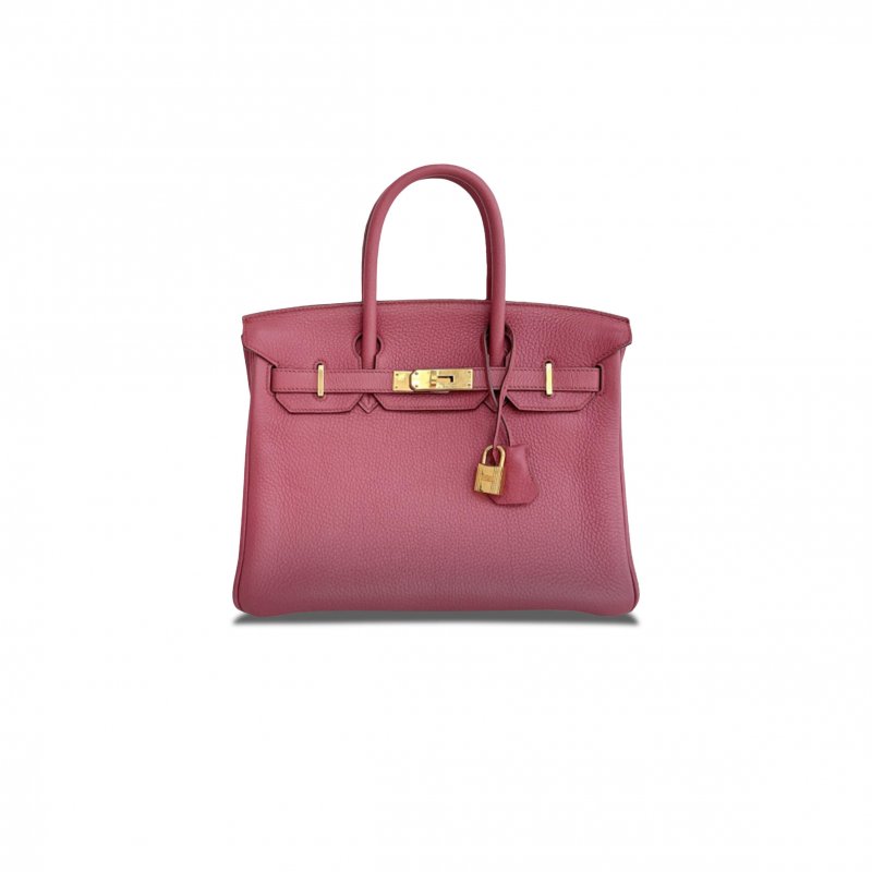 (image for) HERMES BIRKIN 30 TOGO LEATHER PINK GOLD BUCKLE BAG BK30K5FJGP (30*23*15cm)