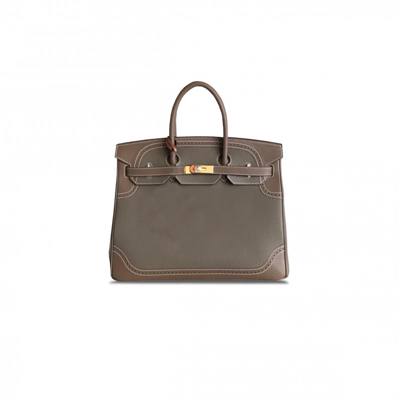 (image for) HERMÈS BIRKIN 35 SWIFT AND TOGO LACE SERIES GOLD BUCKLE H082650CK12 (35*28*18cm)