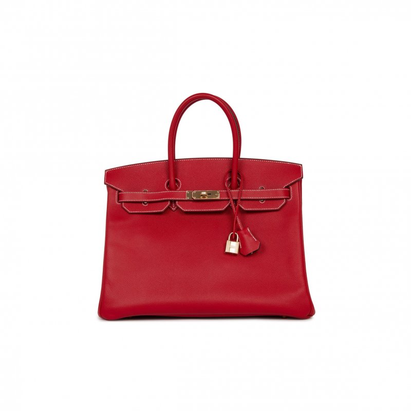 (image for) HERMES BIRKIN 35 ROUGE CASAQUE CANDY EPSOM PERMABRASS HARDWARE (35cm)