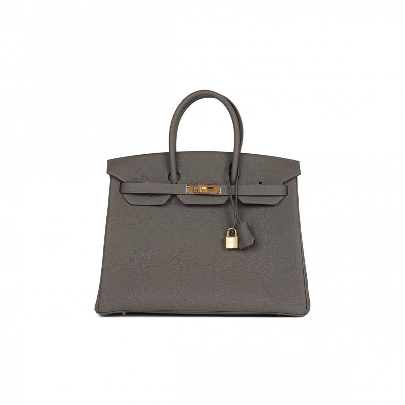 (image for) HERMES BIRKIN 35 GRIS MEYER TOGO GOLD HARDWARE 39880414560350 (35cm)
