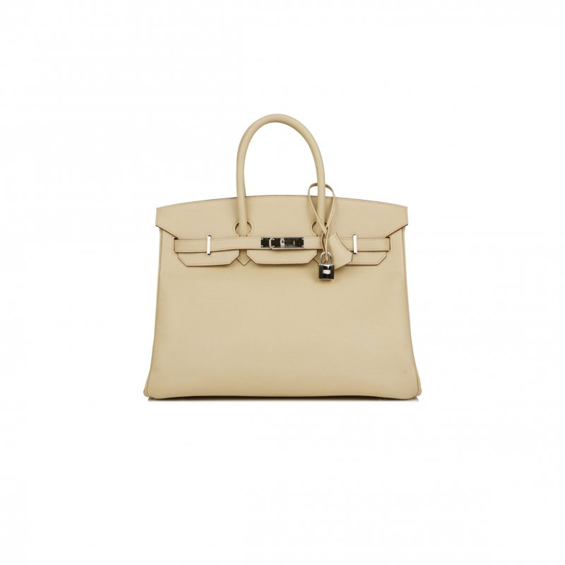 (image for) HERMES BIRKIN 35 EPSOM PALLADIUM HARDWARE (35*25*18cm)