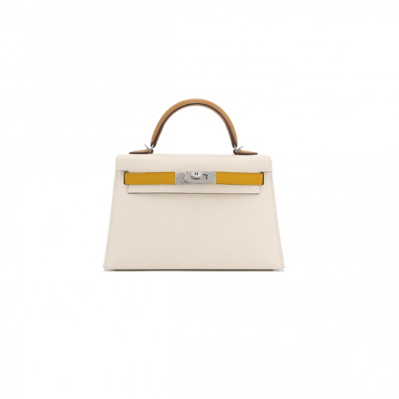 (image for) HERMÈS MINI KELLY EPSOM PALLADIUM HARDWARE (19*12*5.5cm)