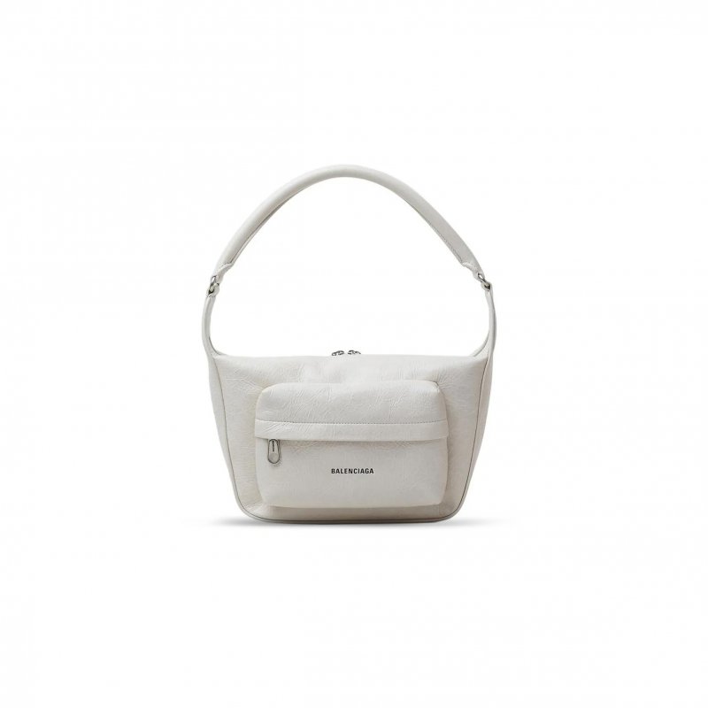 (image for) BALENCIAGA RAVER HANDBAG MEDIUM IN WHITE 7411272AACQ9914 (29*17.8*10.9cm)