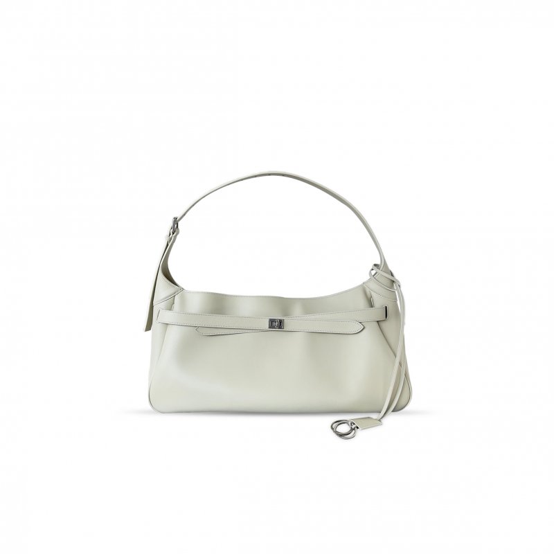 (image for) BALENCIAGA WOMEN'S BEL AIR SHOULDER BAG MEDIUM IN SOYA 8057603ABAW1000 (50*23.8*18cm)