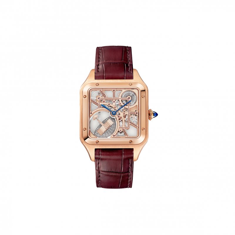 (image for) CARTIER SANTOS-DUMONT SKELETON 35.6MM WATCH WITH MICRO-ROTOR WHSA0030