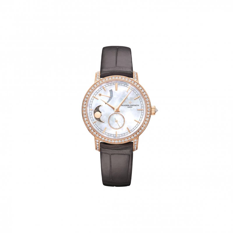 (image for) VACHERON CONSTANTIN TRADITIONNELLE SERIES MOON PHASES 36MM PINK GOLD WATCH 83570/000R-9915
