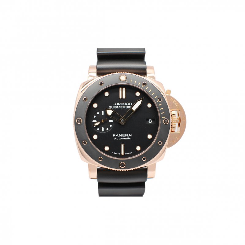 (image for) PANERAI LUMIOIR 19N50 SUBMARABLE 3 DS OLOROSO BLACK AUTOMATIC 42MM WATCH PAM00684