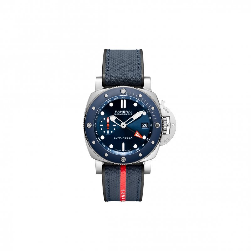 (image for) PANERAI SUBMERSIBLE GMT LUNA ROSSA TITANIO 42MM PAM01507