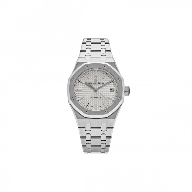 (image for) AUDEMARS PIGUET ROYAL OAK STAINLESS STEEL WHITE DIAL 37MM WATCH 15450ST.OO.1256ST.01