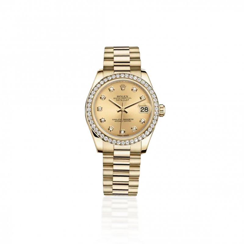 (image for) ROLEX LADY-DATEJUST OYSTER 31 MM YELLOW GOLD AND DIAMONDS CAL.2235