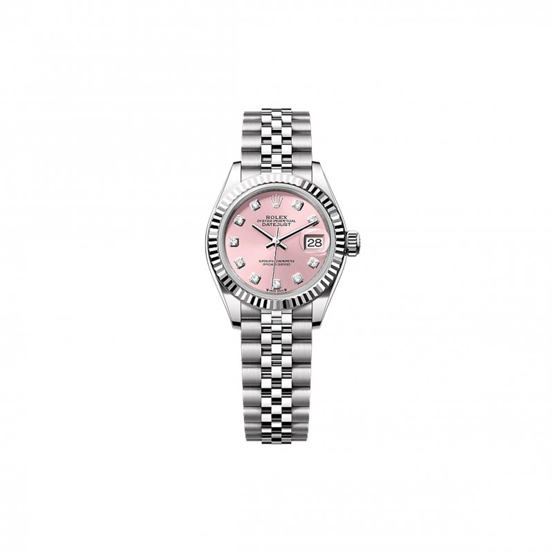 (image for) ROLEX LADY-DATEJUST 28 MM, OYSTERSTEEL AND WHITE GOLD WATCH 279174