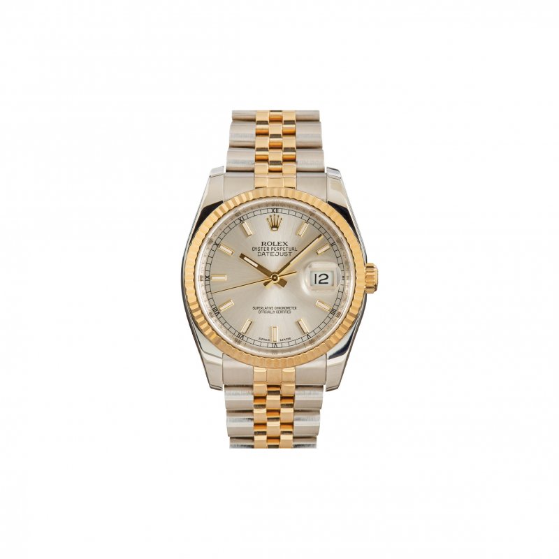 (image for) ROLEX DATEJUST SILVER DIAL 36MM WATCH 116233