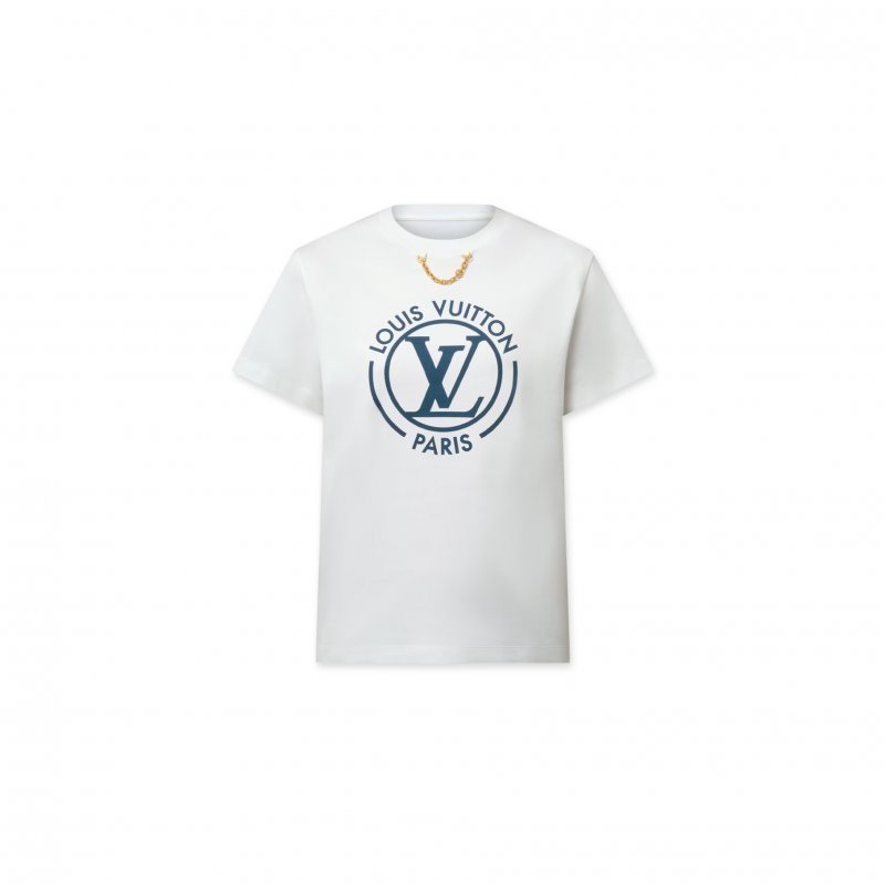 (image for) LOUIS VUITTON FLOCKED LV T-SHIRT 1AHEOX