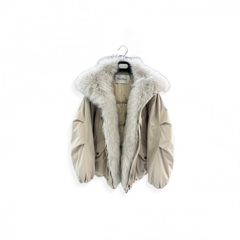 (image for) MAX MARA FOX FUR COLLAR GOOSE DOWN JACKET