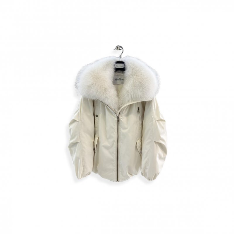 (image for) MAX MARA FOX FUR COLLAR GOOSE DOWN JACKET