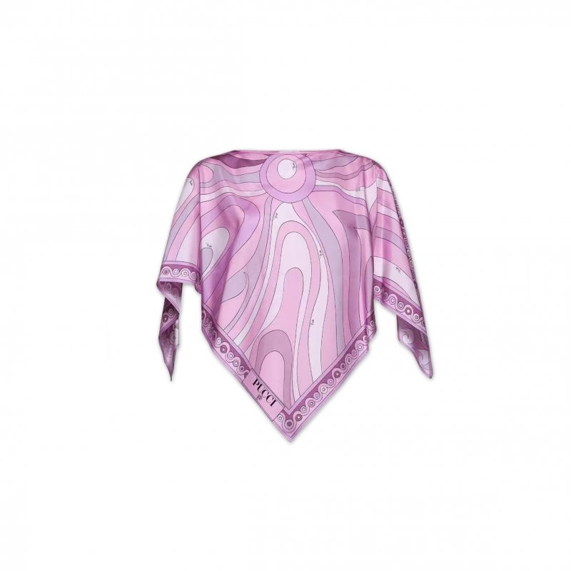(image for) PUCCI PRINTED SILK TWILL TOP 4URM974U861077